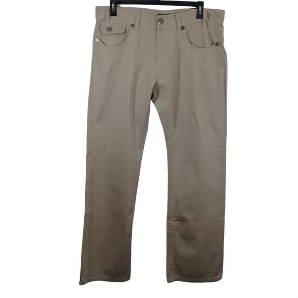 MEK USA DNM Men's 38 x 33 NEW Decorative Design Straight Leg Chino Cotton Pants - Picture 4 of 8